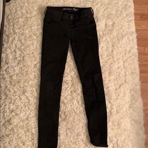 black american eagle jeggings